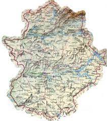 Physical Maps Of Extremadura