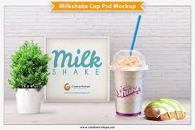 Milkshake Psd Mockup Mockup Psd Psd Mockup