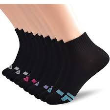 FILA Women's 10 Pack No Show Socks, Black (6 Pack), One Size at Amazon  Women's Clothing store