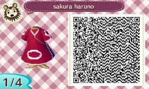 Acnl Naruto Sakuraharuno Animal Crossing Qr Qr Codes Animal Crossing Qr Codes Animals