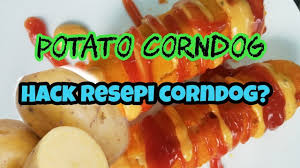The crunchy cornmeal crust pairs perfectly with the juicy hot dog within. Resepi Corndog Potato Corndog Gebus Gebas Hack Recipe Youtube