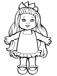 Imprimir Dibujos Para Colorear Muneca Para Ninos Y Ninas Monster Coloring Pages Doll Drawing Cat Coloring Page