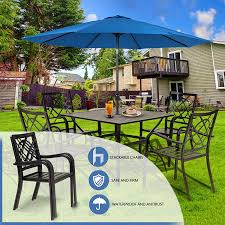 Check spelling or type a new query. Buy Incbruce 4 Piece Outdoor Dining Chairs Wrought Iron Patio Bistro Chairs With Armrest For Garden Poolside Backyard Online In Indonesia B08yrn6fqt