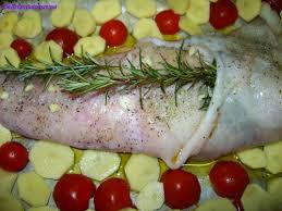 Servite la coda di rospo nel piatto da portata, dopo averla. Coda Di Rospo Al Forno Deliziando In Cucina