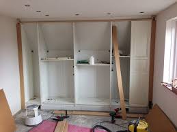 Armoires & wardrobes let you organize your clothes, shoes or any other thing you want to store in a practical and stylish way. Fully Functional Ikea Fitted Wardrobe For Sloping Ceiling Ikea Hackers Build A Closet Ikea Fitted Wardrobes Wall Closet