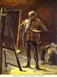 Honore Daumier Artist In Front Of His Canvas Olga S Gallery Honore Daumier Painting Art History