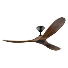 Monte Carlo Maverick 60 In Indoor Outdoor Matte Black Ceiling Fan With Dark Walnut Blades With Remote Control In 2020 Ceiling Fan Black Ceiling Fan Ceiling Fans Without Lights