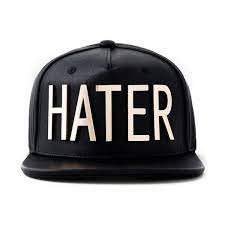 Hater Cap Black Snapback Hats Black Snapback Leather Hats