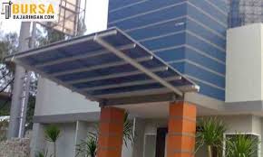 Selain melindungi 10 desain kanopi minimalis ini 44 contoh gambar kanopi tiang sebelah simple dan minimalis. 24 Model Kanopi Baja Ringan Gantung