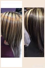 Blonde Highlights And Dark Brown Lowlights Full Head Done In Foils Hair Highlights Blonde Highlights Hair