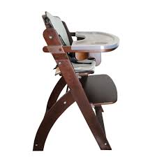 Beyond Junior Y Wooden Baby High Chair Mahogany Side View This Wooden Baby High Chair Is Manufactu Wooden Baby High Chair Baby High Chair Wood High Chairs
