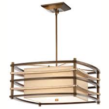 Save on art deco style lighting. Square Art Deco Style Ceiling Light On Bronze Frame With Linen Shade