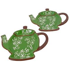 Available in different styles, while stock lasts. Temp Tations Floral Set Of 2 Teapot Spoon Rests Qvc Com