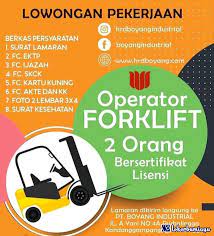 Agai obyek pemeriksaan dan pengujian. Lowongan Kerja Sebagai Operator Forklift Juni 2021