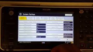 Ricoh Mp Series Default Login Admin At Device Panel Youtube