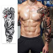 Professional body art by velvet professional body art pens. Large Temporary Men Women Tattoos Wolftribalkoi Fish Skull Crossdream Catcherdragon Tattoo Body Art Desi Chest Tattoo Men Forearm Tattoo Men Tattoo Sleeve Men