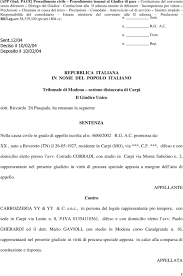 546/1992 sia in virtù delle g) la preclusione a ricevere la comunicazione del dispositivo della sentenza (che in base all'art. Repubblica Italiana In Nome Del Popolo Italiano Tribunale Di Modena Sezione Distaccata Di Carpi Il Giudice Unico Sentenza Pdf Download Gratuito