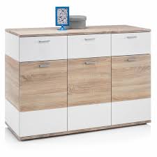 Kommode in weiß matt mit 2 türen und 1 schubkasten, sideboard, highboard, anrichte, schrank, flurkommode, maße: Kommode Sonoma Eiche Weiss 120 Cm Breit 0153012200 Von Roller Ansehen