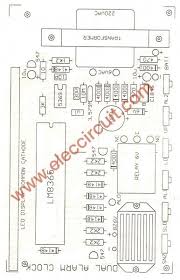 Lm8365 Digital Clock Circuit Board Eleccircuit Com Digital Clocks Circuit Board Clock