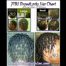 Dreadlocks Size Chart In 2019 Natural Hair Styles Short