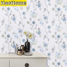 Maybe you would like to learn more about one of these? Haohome Blue Floral Wallpaper Modern Floral Peel And Stick Wallpaper Self Adhesive Waterproof Removable Contact Paper Wallpapers Aliexpress