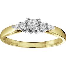 Les bagues de fiançailles sont des symboles d'amour et d'engagement sans fin. Bague De Fiancailles Pour Femme Or Jaune 10k Diamants Color Jaune Doucet Latendresse