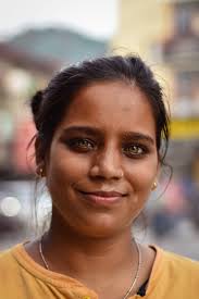 A portrait of a girl I met in a shop in Rishikesh, India, with some of the  most beautiful 'not so ordinary eyes' I have ever seen. Rishikesh, India