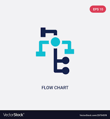 Two Color Flow Chart Icon From Business And