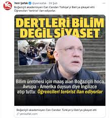 Si̇yad onur ve emek ödülleri'nin sahipleri açıklandı. Yeni Safak Bogazici Universitesi Ogretim Uyesi Can Candan I Hedef Gosterdi Turkiye Yi Bati Ya Sikayet Etmis