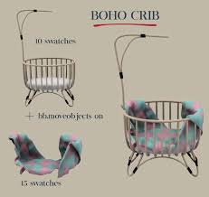 Sims 4 Cc S The Best Crib By Leo Sims In 2020 Sims Baby Sims 4 Sims 4 Children