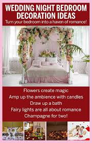 A romantic bedroom is soft: Wedding First Night Romantic Bedroom Decoration Ideas Femina In