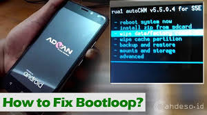 Jika advan s5e anda masih mengalami bootloop silahkan lakukan hard reset advan s5e dengan cara masuk ke recovery mode (kondosi off, tekan dan tahan tombol volume down + power) lihat disini cara hard reset advan s5e dari menu recovery mode.; 4 Cara Mengatasi Android Advan Bootloop Dan Penyebabnya Cahdeso Mimpi Besar Anak Desa