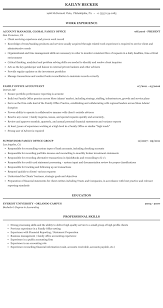 The optimal office assistant resume will exhibit a variety of talents, such as managerial skills, organizational skills. Family Office Resume Sample Mintresume
