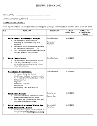 Mesyuatar agenda tahun 2014 akan dilaksanakan pada ketetapan berikut hari : Senarai Semak Akhir Tahun