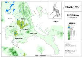 Sab S World Relief Map Of Calabarzon Plate 8