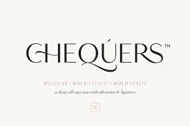 These fonts are easy to read, crisp and clean and ideal for flow text. Chequers Modern Sans Serif Font Download