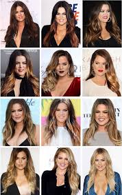 Extended Kk Color Progression Dark To Light Hair Kardashian Hair Khloe Kardashian Hair