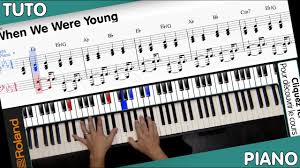 Ab bb/b when we were young. Adele When We Were Young Piano Tutorial Partition Youtube