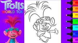 Download the at home premiere party pack below, filled with trolls world tour coloring pages and activities. Queen Poppy Trolls World Tour Coloring Art And Coloring Fun Youtube