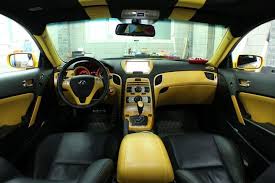 Hyundai Genesis Coupe Yellow And Black Interior Custom Hyundai Genesis Coupe Hyundai Genesis Hyundai