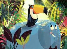 Nikki Dyson Toucan Ellie Heads Up Calendar Nikki Dyson Psd Elephant Illustration Toucan Illustration Book Illustration Art