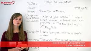 Wie Schreibe Ich Einen Letter To The Editor