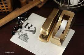 Start Fresh In January Gold Spray Paint Gold Spray Office Crafts
