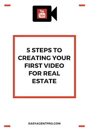 5 Steps To Creating Your First Video For Real Estate Real Estate Video Real Estate Agent Real Estate Tips
