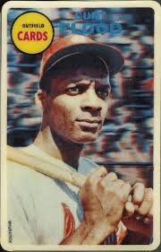 1968 Topps 3-D Curt Flood Was a Baseball and Hobby Crystal Ball