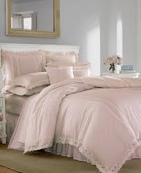 It has a wooden pink upholstered accent chair fitted with a unique gray throw pillow. Laura Ashley Annabella Pastel Pink Duvet Set Full Queen Reviews Duvet Covers Sets Bed Bath Macy S
