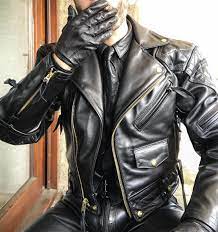 East2leather Leather Men Black Leather Leather Gloves