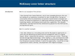 This is the perfect way to express how your specific skills are relevant to the open position. Mckinsey Cover Letter Structure Introduction Here S Is An Example Of This Section I Have Learned From Cover Letter Sample Letter Sample Cover Letter Example
