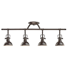 Kichler Hatteras Bay 2 65 Ft 4 Light Olde Bronze Track Lighting Kit 7704oz The Home Depot