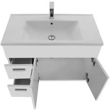 It has a solid and engineered wood base with a quartz countertop. Acf Lor57 Bathroom Vanity Loren Nameek S